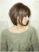 《AFLOATディル裕二朗》カットでみせる小顔ラインショートヘア
