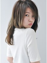 スピンヘアワークス(Spin Hair Works)&nbsp;外国人風☆ハイライトたっぷりレイヤーミディアム