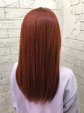 アジールヘア 所沢プロペ通り店(agir hair) レッドカラー【所沢/ブリーチ/ハイトーン】