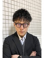 エヌドットバーバー ヒロオ(N.BARBER HIROO) ツイストショートマッシュ<広尾><理容室><ツイストパーマ>