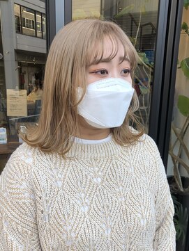 ヘアー アイス ルーチェ(HAIR ICI LUCE) ベージュカラー　ホワイトベージュ　グレージュ　担当中西