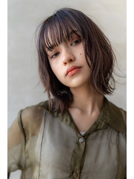 オースティン 流山おおたかの森(AUSTIN) 大人かわいい前髪セシルカットココアブラウンフリンジウェーブ