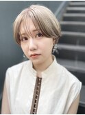 「NUDE」束感ショート10代20代30代大人ショートシースルーバンク