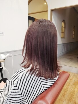 グランシュ 青葉台店(GranCieux) バイオレットピンク×切りっぱなしストレート☆