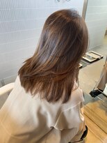 サーリー(SURLY)&nbsp;ブリーチなしダブルカラーグレージュアッシュブラウンロング