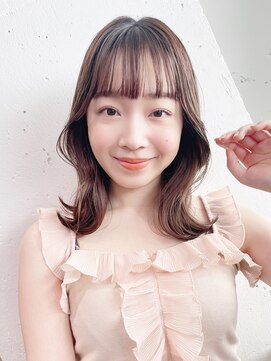 アイティーバイアルバム 下北沢店(IT by ALBUM) ふんわりくびれ巻き_外ハネボブセクションカラー_38908