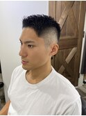 ベリショ　ソフモヒ　3mmバリカン　フェード風