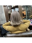 #黒髪#ボブルフ#ネビージュ#小顔#ワンレン