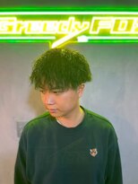 グリーディーフォックス 三軒茶屋(GreedyFOX)&nbsp;波巻き/マッシュパーマ/ウルフ/ハイライト<理容室>三軒茶屋