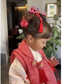 ３歳児日本髪