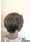 コンパクトショート×グレージュ　白髪ぼかし◎