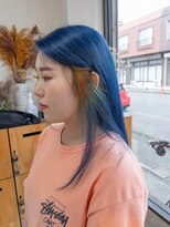 ノア(noa.)&nbsp;ネイビーベースの夕暮れインナーカラー