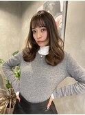 【ハイライト バレイヤージュ ロングレイヤー 顔周りレイヤー】