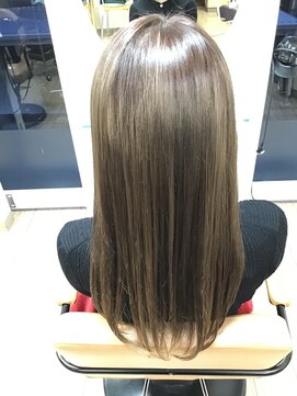 フープ(hoop) 髪質改善カラーでカラーしながらまとまる髪に