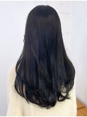 アッシュブラックブルーグレージュレイヤーロング美髪_ba492761
