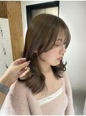 梅田駅/顔周りくびれスタイル　オリーブグレージュ