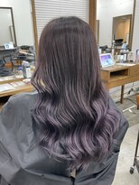 アジールヘア 北千住駅西口店(agir hair) グラデーションラベンダーアッシュカラー 北千住