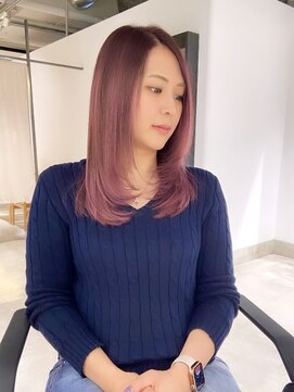 ゴウトゥデイ 渋谷MODI店(GO TODAY) 【ロングレイヤー×ピンクバイオレット】