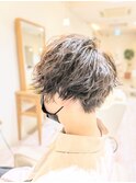 波巻きパーマ