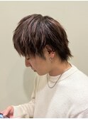 メンズ ピンクハイライト