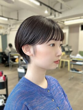 ルアン 上通り(ruen) マッシュショート 丸みショート 熊本美容室 ruen 右田莉奈