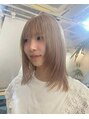 ロア インターナショナル 新宿店(LoA International)&nbsp;透明感ベージュ/顔周りカット/顔周りレイヤー