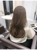 韓国風巻き大人シックなダークブラウンカラー髪質改善オージュア