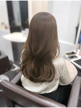 ミシェリー 新宿店(misherry) 韓国風巻き大人シックなダークブラウンカラー髪質改善オージュア