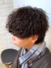 メンズカット+ツイストスパイラルパーマ￥12100　#静岡駅#ツイスパ#縦落ち