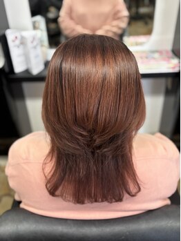 サロンド ボーテ(SALON DE BEAUTE')の写真/【南区大福/女性スタッフのみ】髪のふくらみやちょっとしたクセにお悩みの方も◎[カット＋縮毛矯正￥12650]