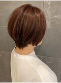 ツヤ髪 ブラウンベージュ 髪質改善トリートメント ヘッドスパ