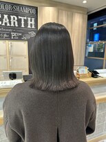アース 三軒茶屋店(HAIR&MAKE EARTH)&nbsp;三軒茶屋_レディース_ミディアム_ボブ_アッシュブラウン_小顔