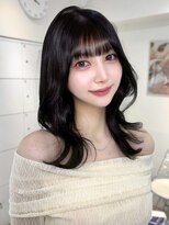 オニキス(ONYX)&nbsp;C92くびれ巻きミディアム韓国風レイヤーカットブリーチなし