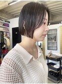 NUDE10代20代30代40代 ミニボブ 切りっぱなしボブ 前下がりボブ