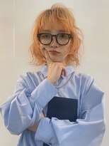 リンイチマルサン(Lin.103) オレンジカラー×レイヤーカット