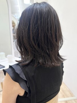 セイドット リー(Say. Ree) Say.ヘーゼルグレージュ暗めカラーオリーブグレーくびれレイヤー