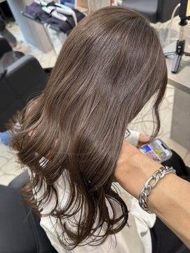 ラピステン 福岡天神 大名店(Lapis) オリーブベージュ/ブリーチなし/透明感/シースルー/韓国ヘア