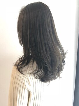 セイドット リー(Say. Ree) Say.ロングレイヤーアッシュブラックオリーブグレー暗めカラー