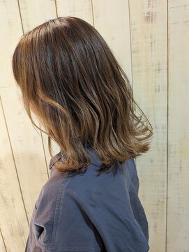 エスポワール 北習志野店(ESPOIR) バレイヤージュ×ゴールドベージュ