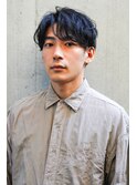 フェザーパーマ刈り上げセンターパート波巻きツイストスパイラル