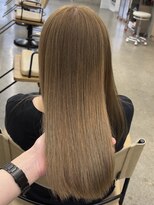 ミリ(mm)&nbsp;ブリーチ1回で作る！色落ちまで可愛いナチュラルベージュ