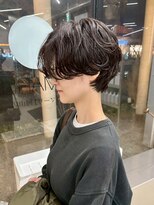 ロマーリ 岡山店(LOMARLIE)&nbsp;ラフウェーブ20代30代40代ショートパーマコンパクトショート