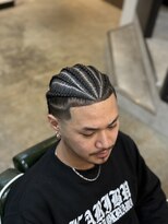 フランクスバーバーリザーブ 人形町店(FRANK’S BARBER RESERVE)&nbsp;デザインコーンロウ