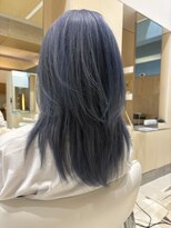 ボブインターナショナル(bob international) レイヤーカット×ネイビーラベンダー