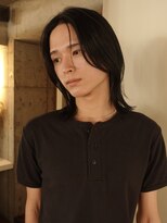 ノラジャーニー(NORA Journey)&nbsp;メンズボブウルフメンズミディアムレイヤーカットメンズウルフ