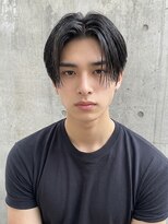 カバーヘア アカデミー 北浦和西口店(COVER HAIR ACADEMY)&nbsp;夏カラーブリーチなし毛流れセンターパート/ツーブロ小顔p北浦和