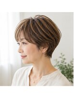 ヘアアンドメイク アース 入間店(HAIR&MAKE EARTH) 大人の丸みショート