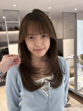アース 高円寺店(HAIR & MAKE EARTH) 顔まわりレイヤー×ナチュラルブラウン〔@x__xrn03 〕