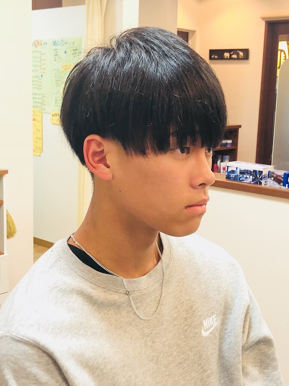ナチュラルマッシュショートビジネスツーブロック：L022712930｜ヒール