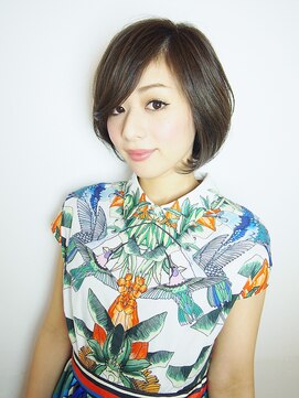美容室 かんしゃ かんしゃ【Mariko】前髪伸ばし中×前下がりボブ
